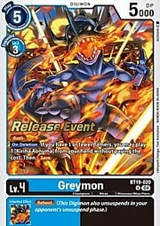 Greymon · Pre-Release Stamped BT19-020
