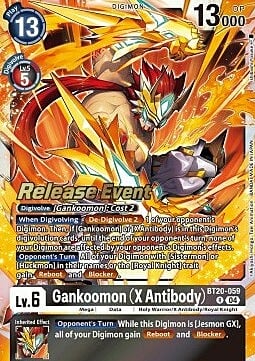 Gankoomon (X Antibody) Card Front