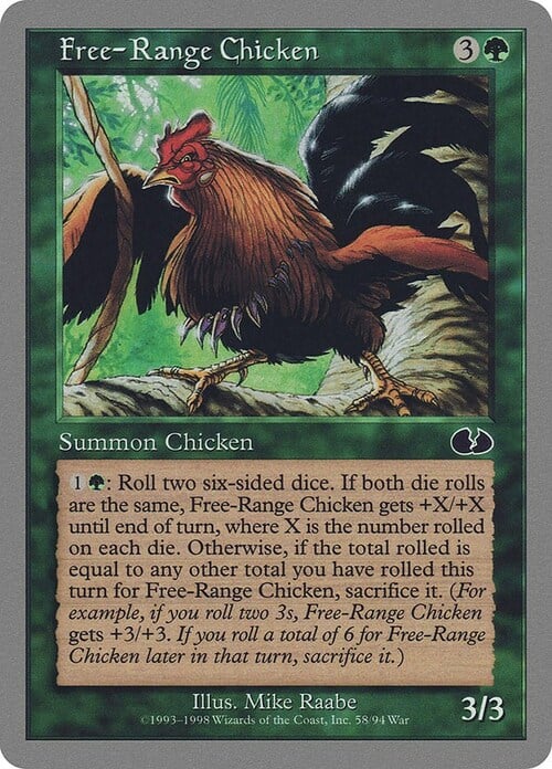 Free-Range Chicken Card Front