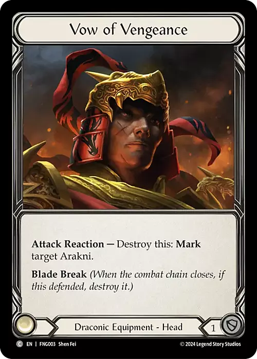 Vow of Vengeance Card Front