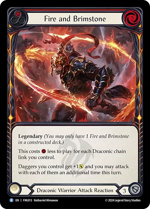 Fire and Brimstone Card Front