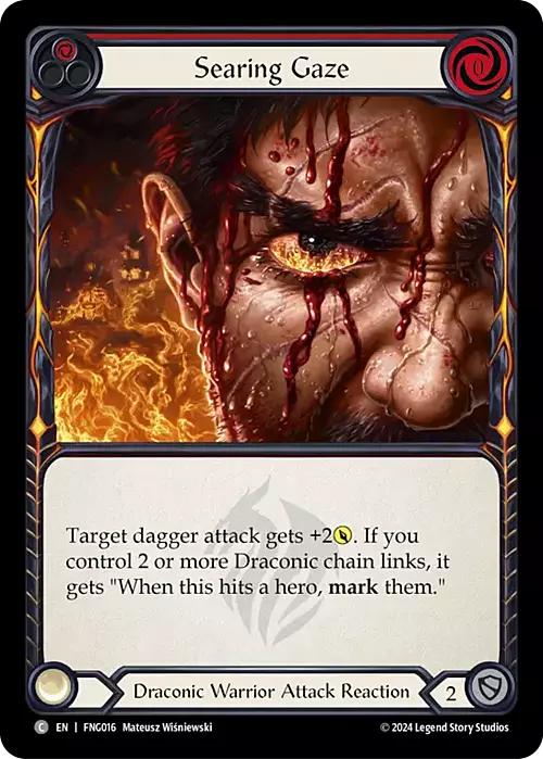 Searing Gaze Card Front