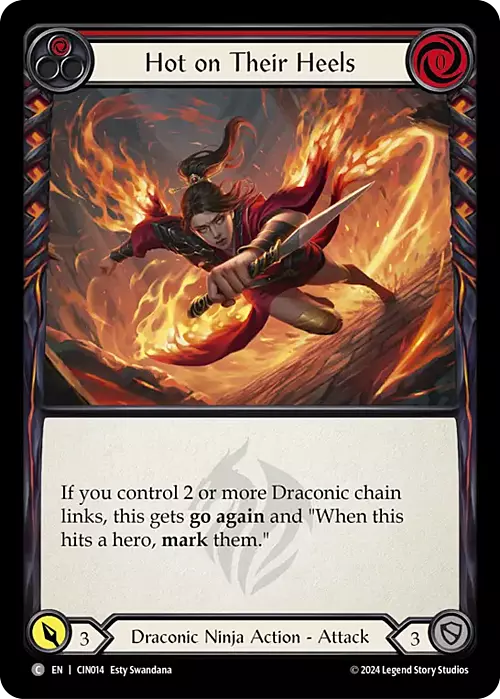 Hot on Their Heels Card Front