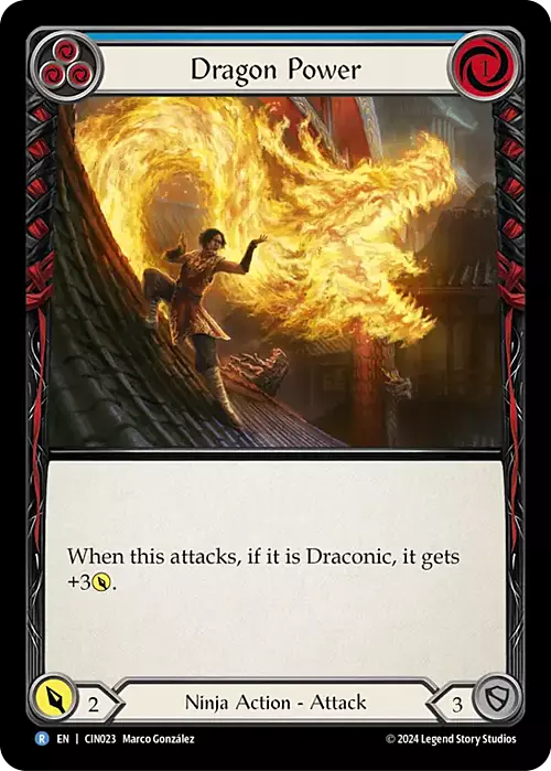 Dragon Power - Blue Card Front