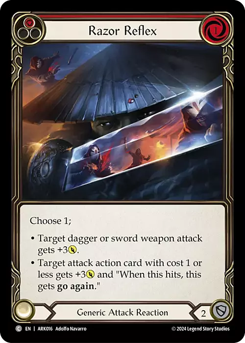 Razor Reflex (Red) Card Front