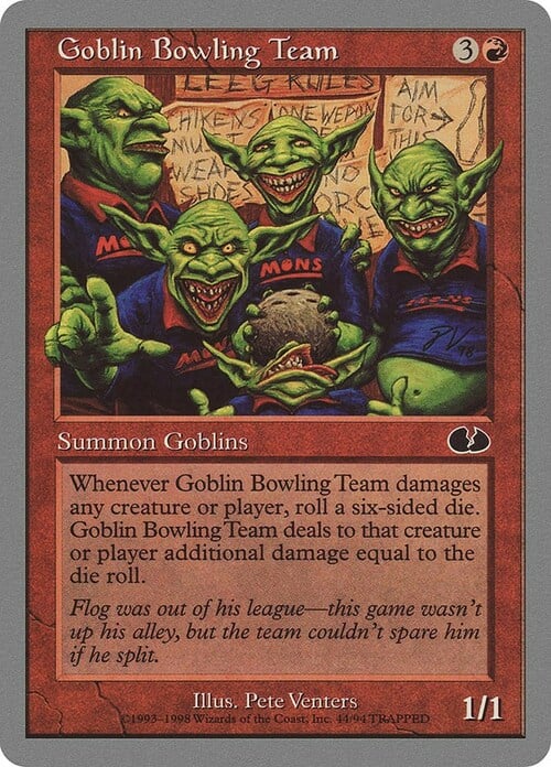 Goblin Bowling Team Card Front