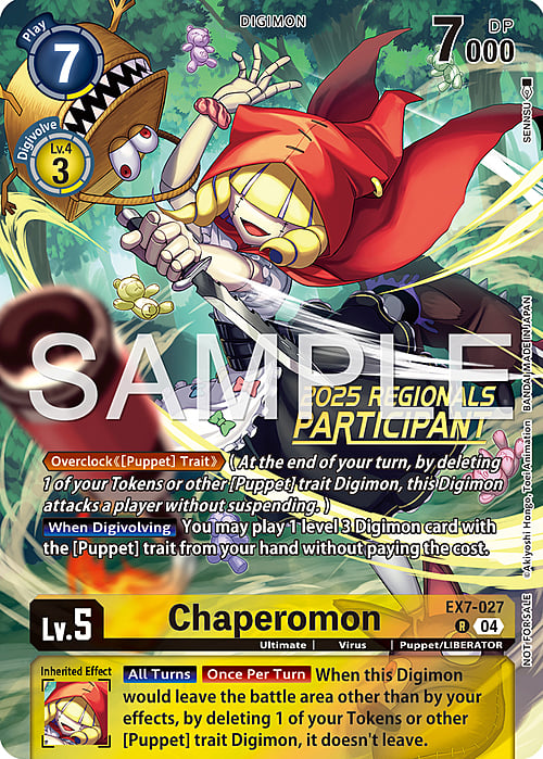 Chaperomon Card Front