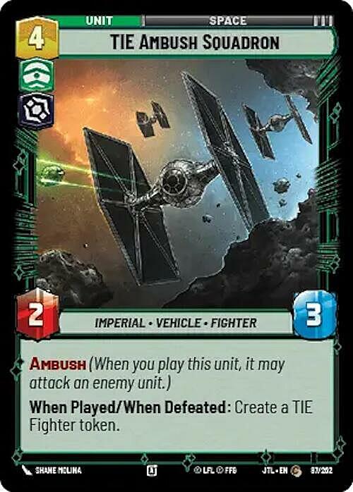 TIE Ambush Squadron Card Front