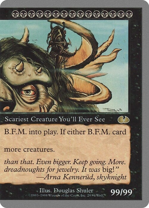 B.F.M. Card Front