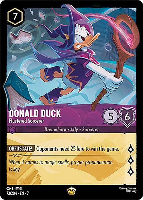 Donald Duck - Flustered Sorcerer Card Front