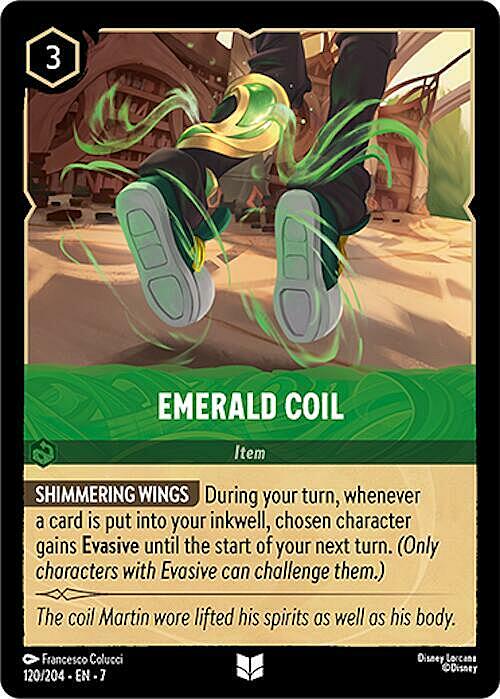 Emerald Coil Card Front