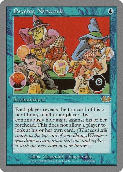 Psychic Network Card Front