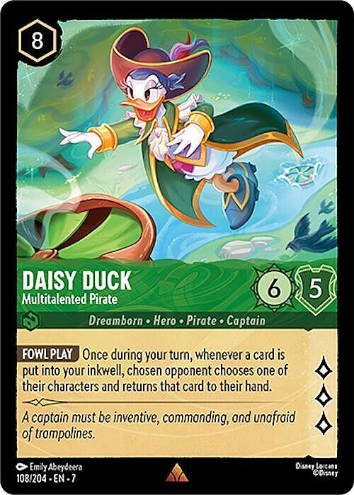 Daisy Duck - Multitalented Pirate Card Front