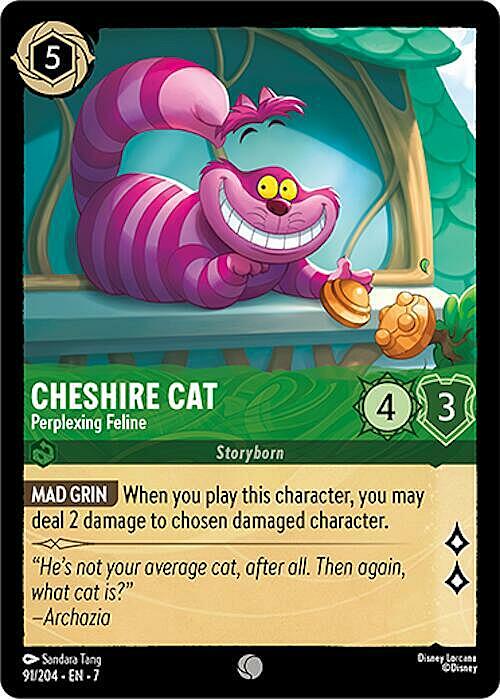 Cheshire Cat - Perplexing Feline Card Front
