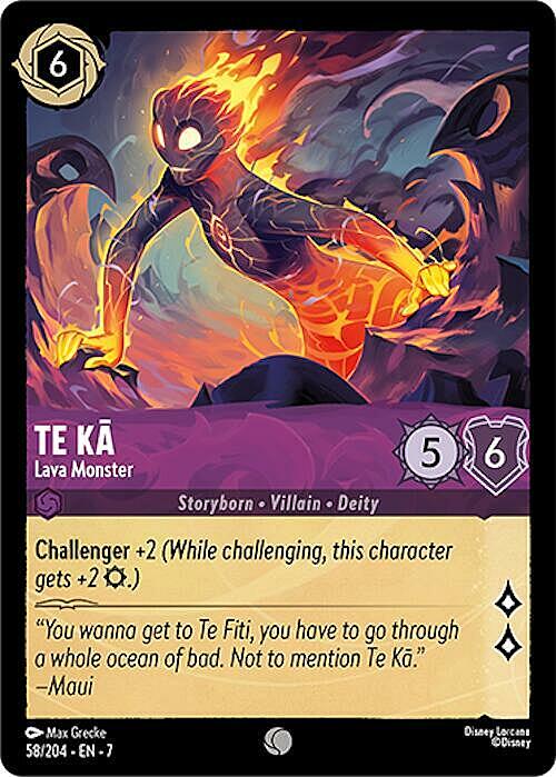 Te Ka - Lava Monster Card Front