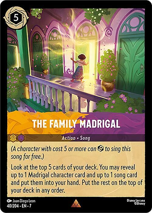 The Family Madrigal Card Front