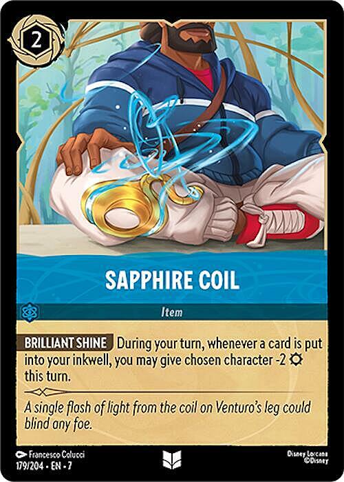 Sapphire Coil Card Front