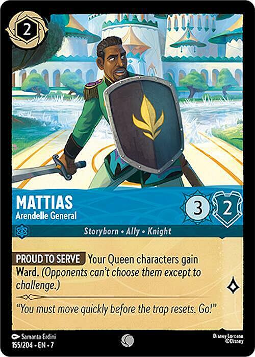 Mattias - Arendelle General Card Front