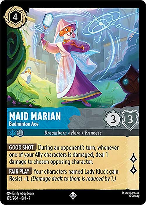 Maid Marian - Badminton Ace Card Front