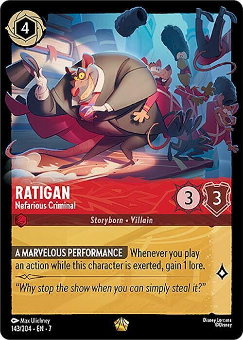 Ratigan - Nefarious Criminal Card Front
