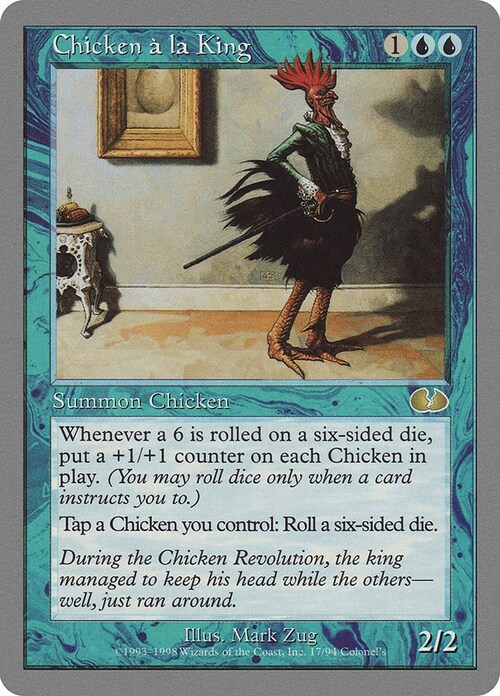 Chicken à la King Card Front