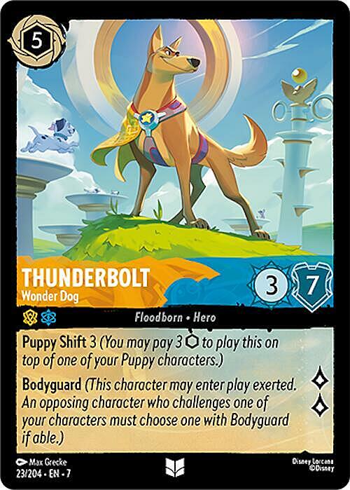 Thunderbolt - Wonder Dog Card Front