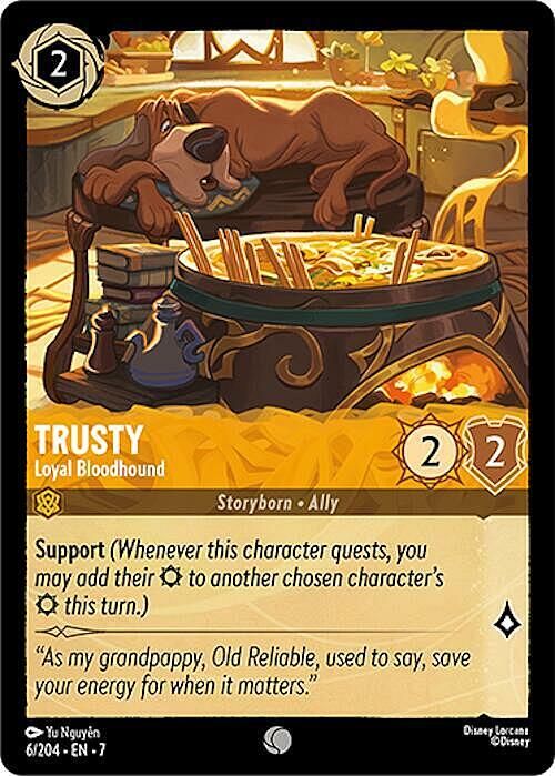 Trusty - Loyal Bloodhound Card Front