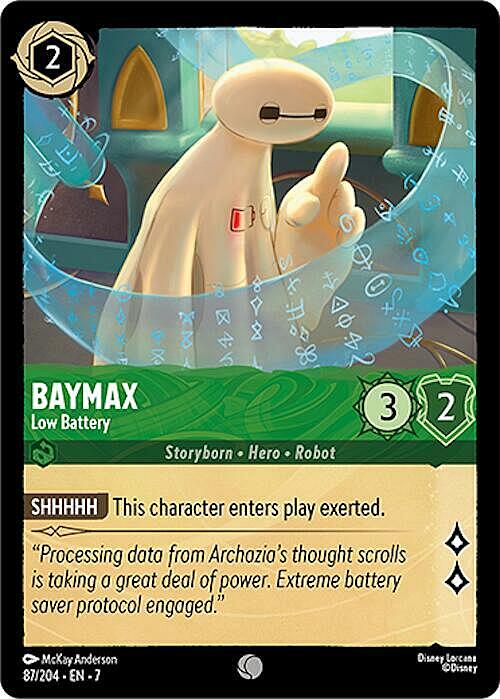 Baymax - Low Battery Card Front