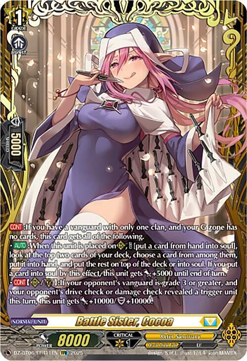 Battle Sister, Cocoa Card Front