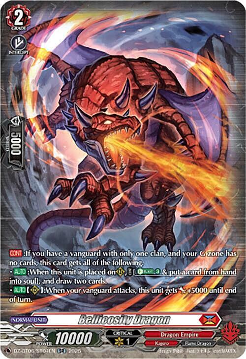 Bellicosity Dragon Card Front