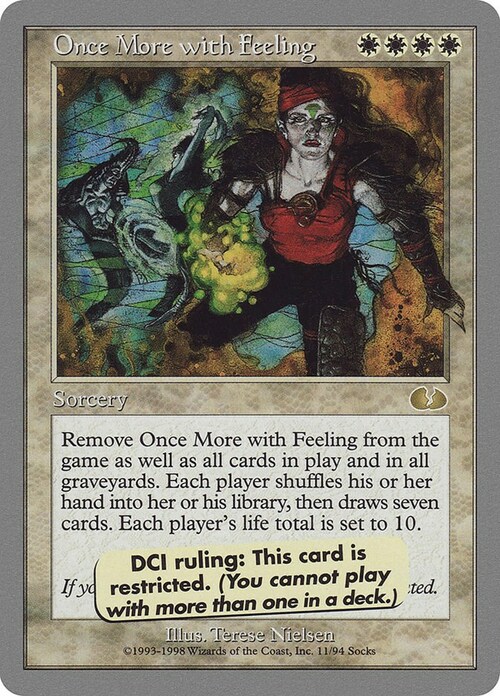 Once More with Feeling Card Front
