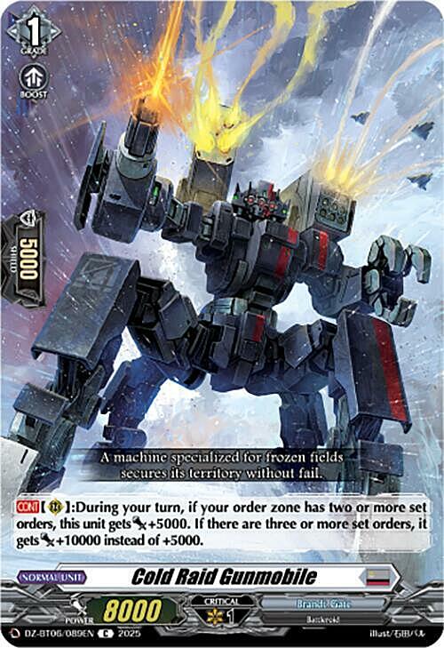 Cold Raid Gunmobile Card Front