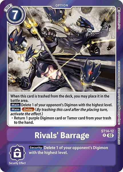 Rivals' Barrage Card Front