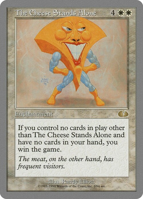The Cheese Stands Alone Card Front