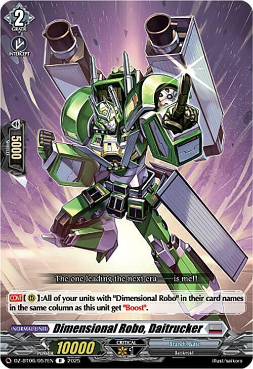 Dimensional Robo, Daitrucker Card Front
