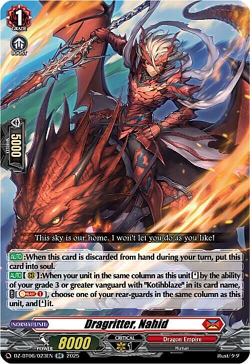 Dragritter, Nahid Card Front