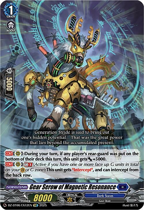 Gear Serow of Magnetic Resonance [D Format] Card Front