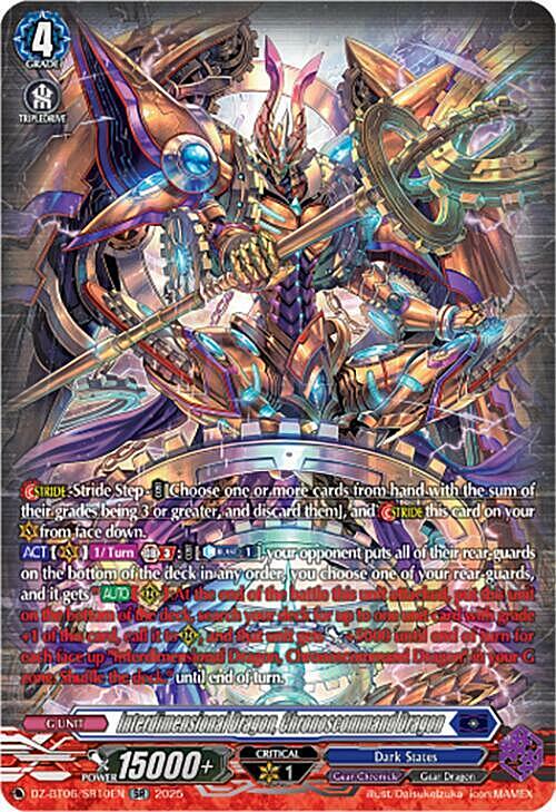 Interdimensional Dragon, Chronoscommand Dragon Card Front