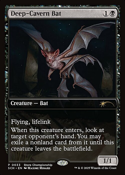 Deep-Cavern Bat Card Front