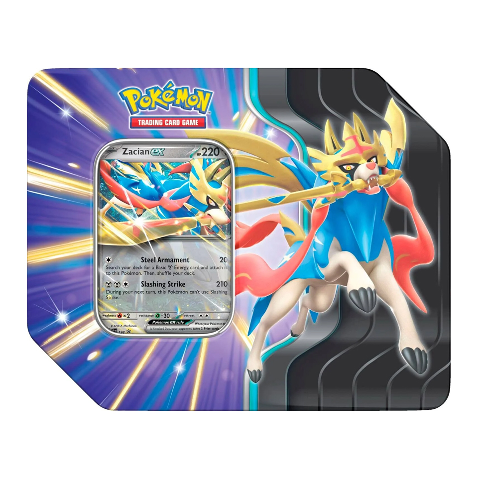 Slashing Legends Tins: Zacian ex Tin
