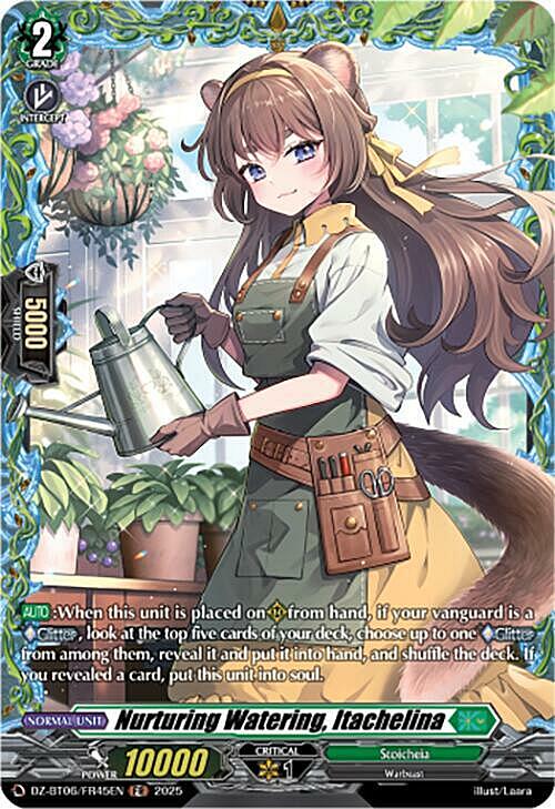 Nurturing Watering, Itachelina Card Front