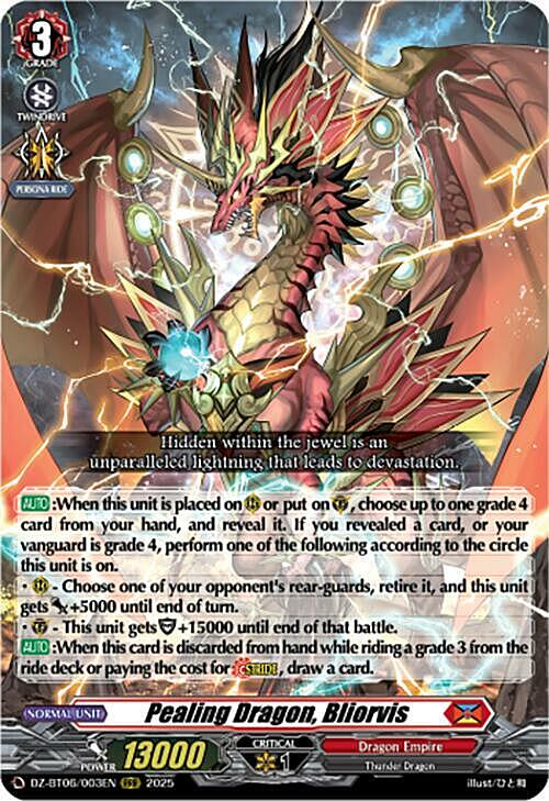 Pealing Dragon, Bliorvis Card Front
