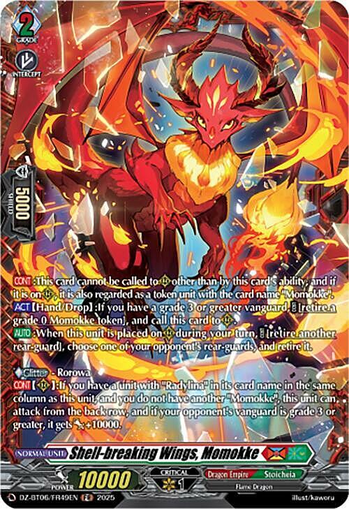 Shell-breaking Wings, Momokke Card Front