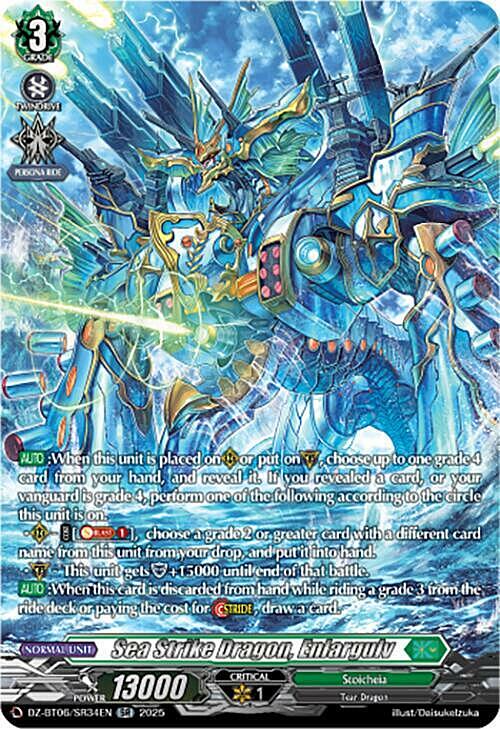 Sea Strike Dragon, Enlargulv Card Front