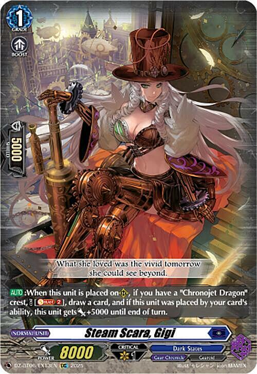 Gigi, Studiosa a Vapore Card Front