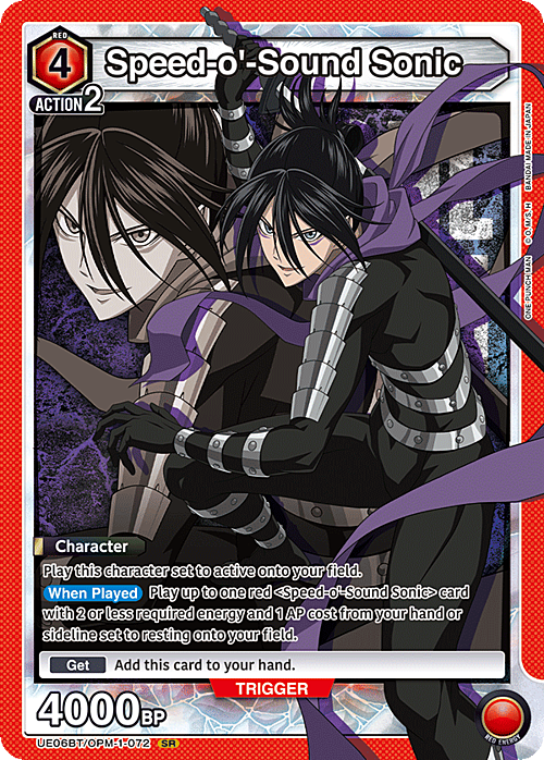 Speed-o'-Sound Sonic Card Front