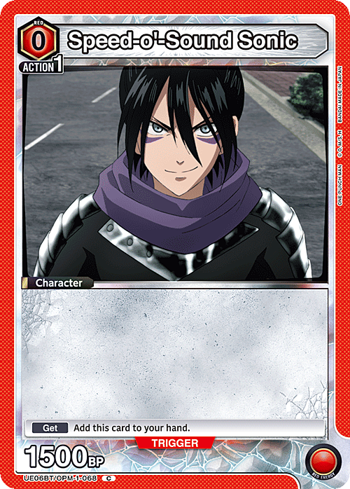 Speed-o'-Sound Sonic Card Front