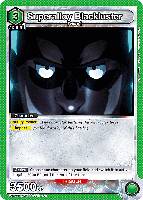 Superalloy Blackluster Card Front