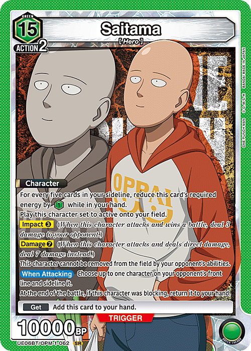 Saitama Card Front