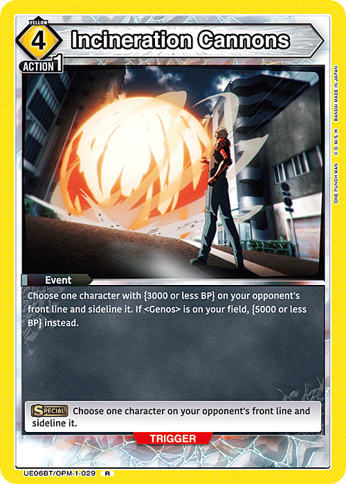 Incineration Cannons Card Front